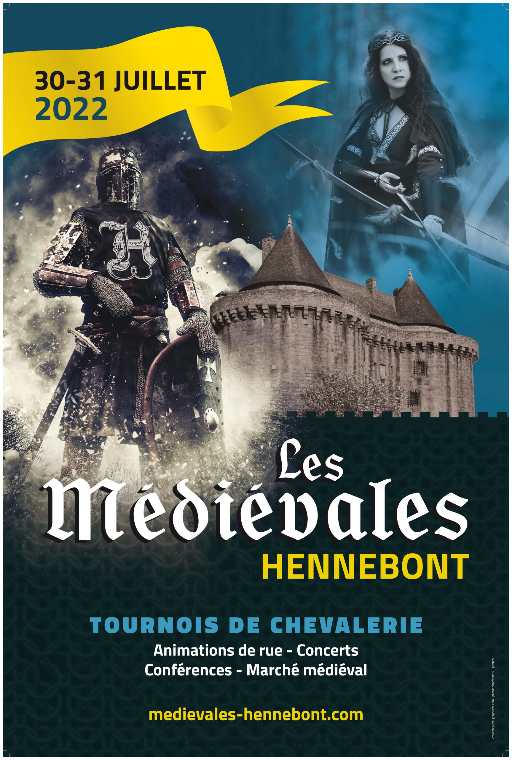 Affiche des Médiévales d'Hennebont